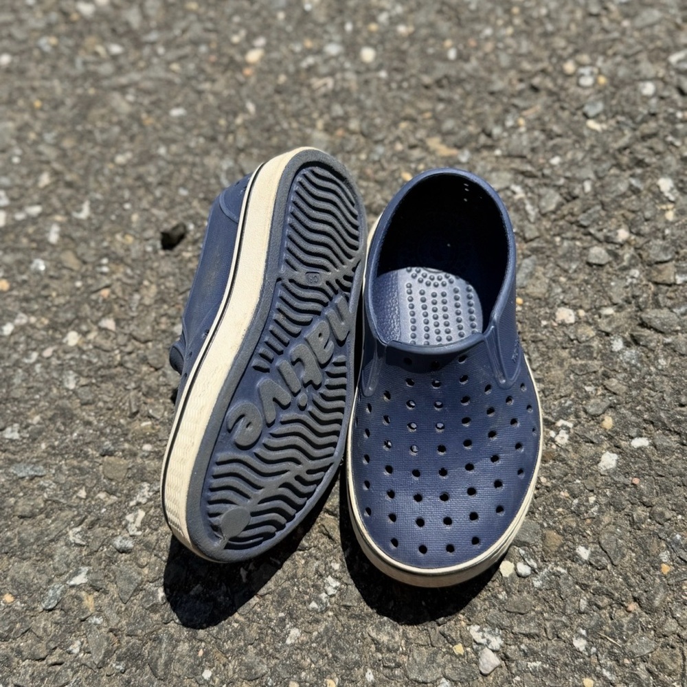 Navy native ‘Miles’ toddler boy shoe C8